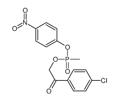 1-(4-chlorophenyl)-2-[methyl-(4-nitrophenoxy)phosphoryl]oxy-ethanone structure