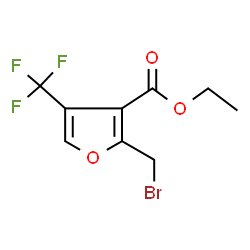 ethyl 2-(bromomethyl)-4-(trifluoromethyl)furan-3-carboxylate Structure