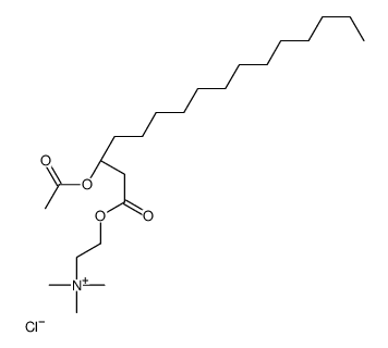 2-[(3S)-3-acetyloxyhexadecanoyl]oxyethyl-trimethylazanium,chloride结构式