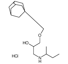 1-(1-adamantylmethoxy)-3-(butan-2-ylamino)propan-2-ol,hydrochloride Structure