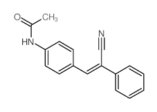 Acetamide,N-[4-(2-cyano-2-phenylethenyl)phenyl]- structure