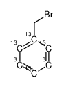 α-Bromotoluene-(phenyl-13C6)结构式