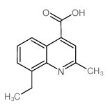 8-ethyl-2-methylquinoline-4-carboxylic acid(SALTDATA: FREE) structure