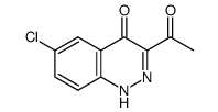 3-acetyl-6-chloro-1H-cinnolin-4-one结构式