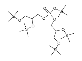 Phosphoric acid bis[2,3-bis[(trimethylsilyl)oxy]propyl](trimethylsilyl) ester结构式