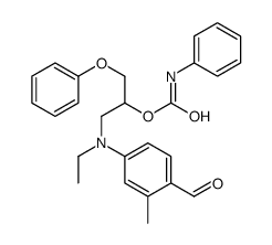 ethyl[4-formyl-3-methylphenyl][2-hydroxy-3-phenoxypropyl]ammonium carbanilate结构式