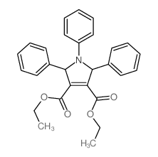 diethyl 1,2,5-triphenyl-2,5-dihydropyrrole-3,4-dicarboxylate结构式