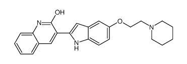 3-[5-(2-piperidin-1-ylethoxy)-1H-indol-2-yl]-1H-quinolin-2-one Structure