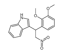 3-[1-(2,3-二甲氧基苯基)-2-硝基乙基]-1H-吲哚结构式