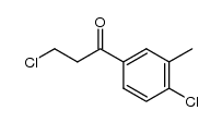 3-chloro-1-(4-chloro-3-methyl-phenyl)-propan-1-one结构式