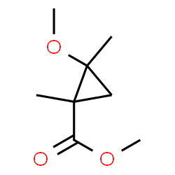 Cyclopropanecarboxylic acid, 2-methoxy-1,2-dimethyl-, methyl ester (9CI)结构式