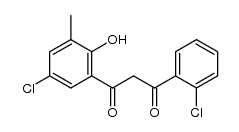 1-(5-chloro-2-hydroxy-3-methylphenyl)-3-(2-chlorophenyl)propane-1,3-dione Structure