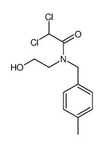 2,2-dichloro-N-(2-hydroxyethyl)-N-[(4-methylphenyl)methyl]acetamide Structure