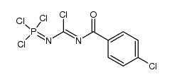 N'-(4-chlorobenzoyl)-N-(trichlorophosphoranylidene)carbamimidic chloride结构式