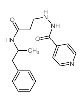 Isonicotinic acid, 2-[2-[ (.alpha.-methylphenethyl)carbamoyl]ethyl]hydrazide结构式