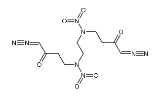 N,N'-(ethane-1,2-diyl)bis(N-(4-diazo-3-oxobutyl)nitramide) Structure