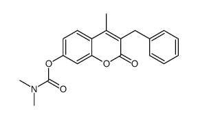 3-benzyl-4-methyl-2-oxo-2H-chromen-7-yl dimethylcarbamate Structure