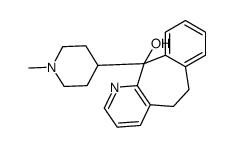 6-11-dihydro-11-(1-methylpiperidin-4-yl)-5H-benzo[5,6]cyclohepta[1,2-b]pyridin-11-ol structure