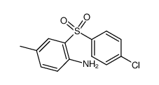 2-((4-chlorophenyl)sulfonyl)-4-methylaniline结构式