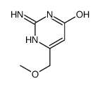 2-amino-6-(methoxymethyl)-1H-pyrimidin-4-one结构式