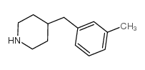 4-[(3-methylphenyl)methyl]piperidine structure