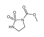 1,2,5-Thiadiazolidine-2-carboxylic acid,methyl ester,1,1-dioxide structure