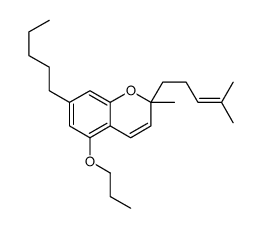 2-methyl-2-(4-methylpent-3-enyl)-7-pentyl-5-propoxychromene结构式