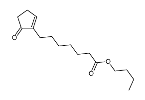 butyl 5-oxocyclopent-1-ene-1-heptanoate structure