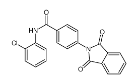 N-(2-chlorophenyl)-4-(1,3-dioxoisoindol-2-yl)benzamide结构式