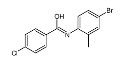 N-(4-bromo-2-methylphenyl)-4-chlorobenzamide Structure