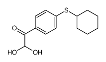 1-(4-cyclohexylsulfanylphenyl)-2,2-dihydroxyethanone结构式