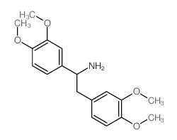 Benzeneethanamine,a-(3,4-dimethoxyphenyl)-3,4-dimethoxy- Structure