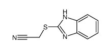 Acetonitrile, (1H-benzimidazol-2-ylthio)- (9CI) structure