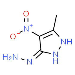 3H-Pyrazol-3-one,1,2-dihydro-5-methyl-4-nitro-,hydrazone (9CI) Structure