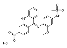 N-[3-methoxy-4-[(3-nitroacridin-9-yl)amino]phenyl]methanesulfonamide,hydrochloride结构式