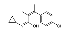 4-Chloro-N-cyclopropyl-α,β-dimethylcinnamamide Structure