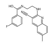 Benzamide, N-[2-[(3-cyano-6-methyl-2-quinolinyl)amino]ethyl]-3-fluoro- (9CI) structure