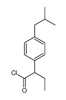 alpha-ethyl-4-(2-methylpropyl)benzeneacetyl chloride structure