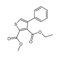 3-O-ethyl 2-O-methyl 4-phenylthiophene-2,3-dicarboxylate结构式