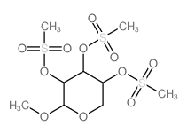 2-methoxy-3,4,5-tris(methylsulfonyloxy)oxane Structure