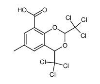 6-methyl-2,4-bis-trichloromethyl-4H-benzo[1,3]dioxin-8-carboxylic acid Structure