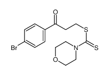 [3-(4-bromophenyl)-3-oxopropyl] morpholine-4-carbodithioate Structure