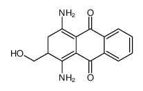 1,4-diamino-2-(hydroxymethyl)-2,3-dihydroanthracene-9,10-dione结构式