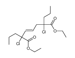 diethyl 2,6-dichloro-2,6-dipropylhept-3-enedioate Structure