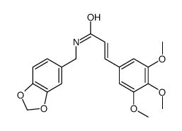 (E)-N-(1,3-benzodioxol-5-ylmethyl)-3-(3,4,5-trimethoxyphenyl)prop-2-enamide Structure