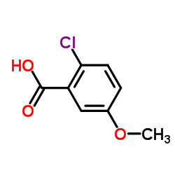 2-氯-5-甲氧基苯甲 酸结构式