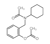 Acetamide,N-[[2-(acetyloxy)phenyl]methyl]-N-cyclohexyl-结构式