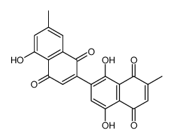 1',4',5-Trihydroxy-7,7'-dimethyl[2,2'-binaphthalene]-1,4,5',8'-tetrone structure