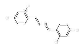 1-(2,4-dichlorophenyl)-N-[(2,4-dichlorophenyl)methylideneamino]methanimine Structure