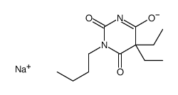 1-Butyl-5,5-diethyl-2-sodiooxy-4,6(1H,5H)-pyrimidinedione结构式